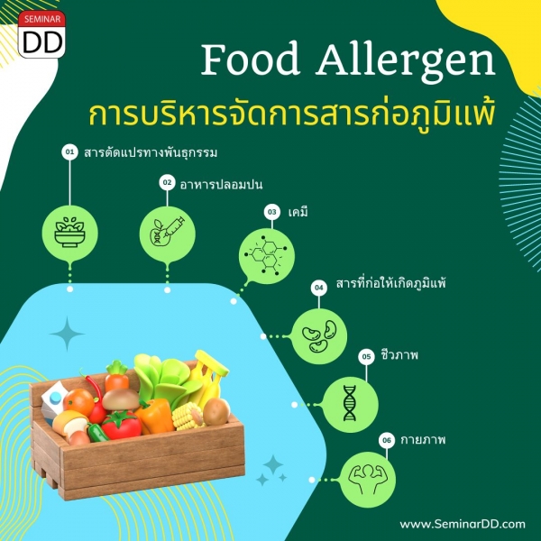 การบริหารจัดการ สารก่อภูมิแพ้  (Food Allergen)