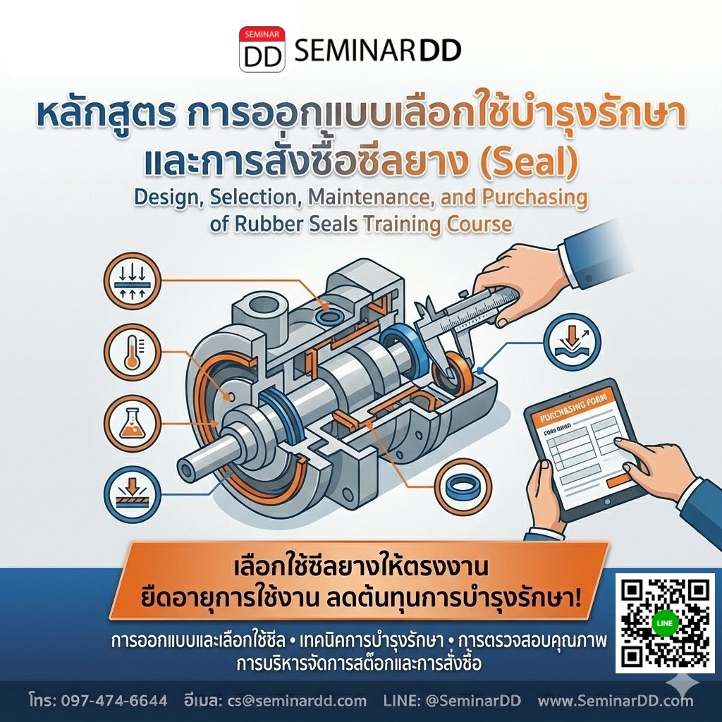การออกแบบเลือกใช้บำรุงรักษาและการสั่งซื้อซีลยาง (Seal)