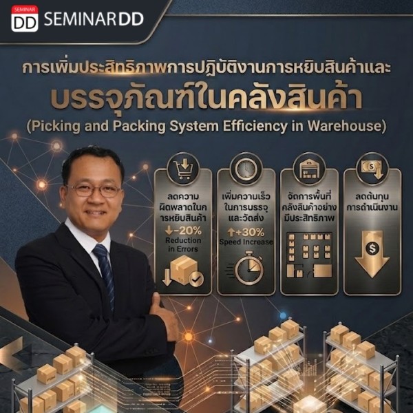 การเพิ่มประสิทธิภาพการปฏิบัติงานการหยิบสินค้าและ บรรจุภัณฑ์ในคลังสินค้า (Picking and Packing System Efficiency in Warehouse)