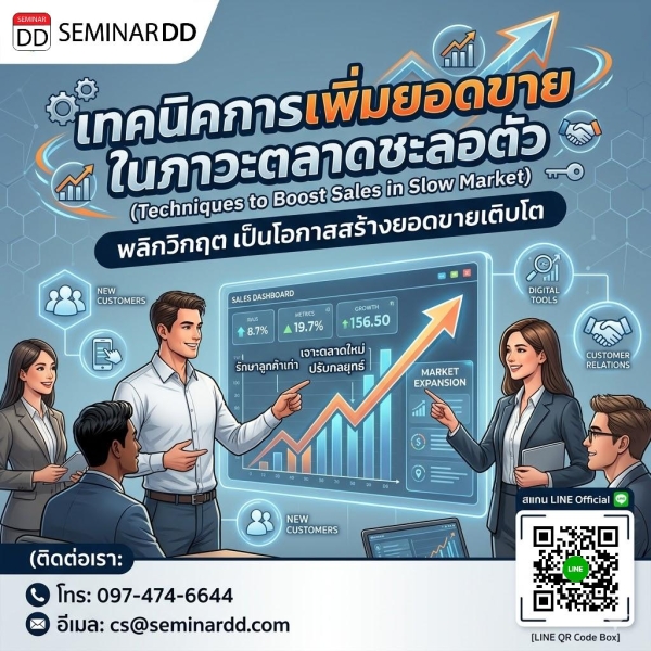 เทคนิคการเพิ่มยอดขายในภาวะตลาดชะลอตัว