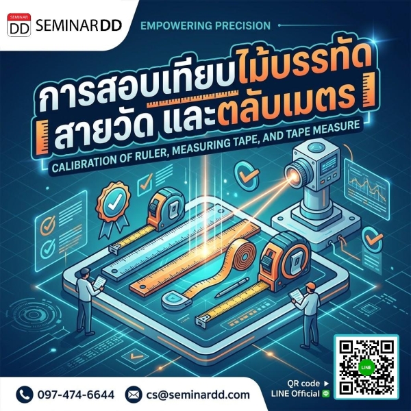 การสอบเทียบไม้บรรทัด สายวัด และตลับเมตร