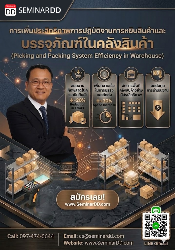 การเพิ่มประสิทธิภาพการปฏิบัติงานการหยิบสินค้าและ บรรจุภัณฑ์ในคลังสินค้า (Picking and Packing System Efficiency in Warehouse)