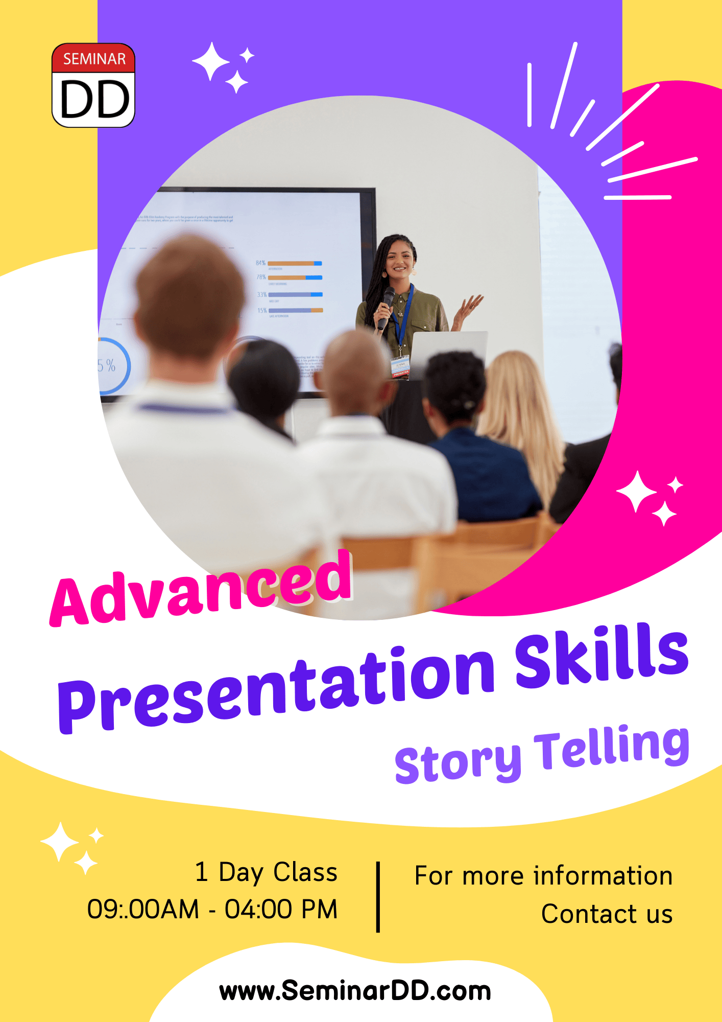ทักษะการนำเสนอขั้นสูงและการเล่าเรื่อง (Advanced Presentation Skills & Story Telling)