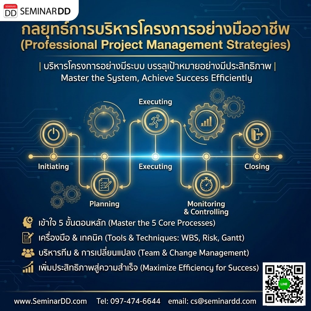 กลยุทธ์การบริหารโครงการอย่างมืออาชีพ  (Professional Project Management Strategies)