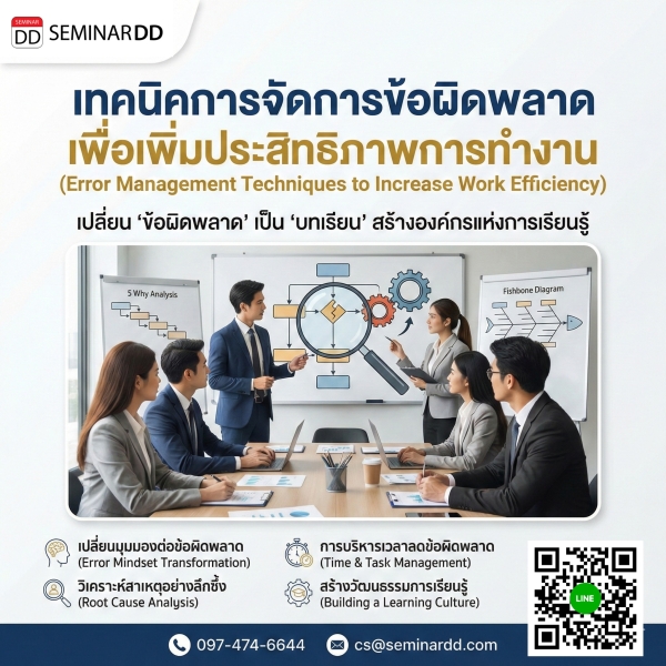 เทคนิคการจัดการข้อผิดพลาด เพื่อเพิ่มประสิทธิภาพการทำงาน