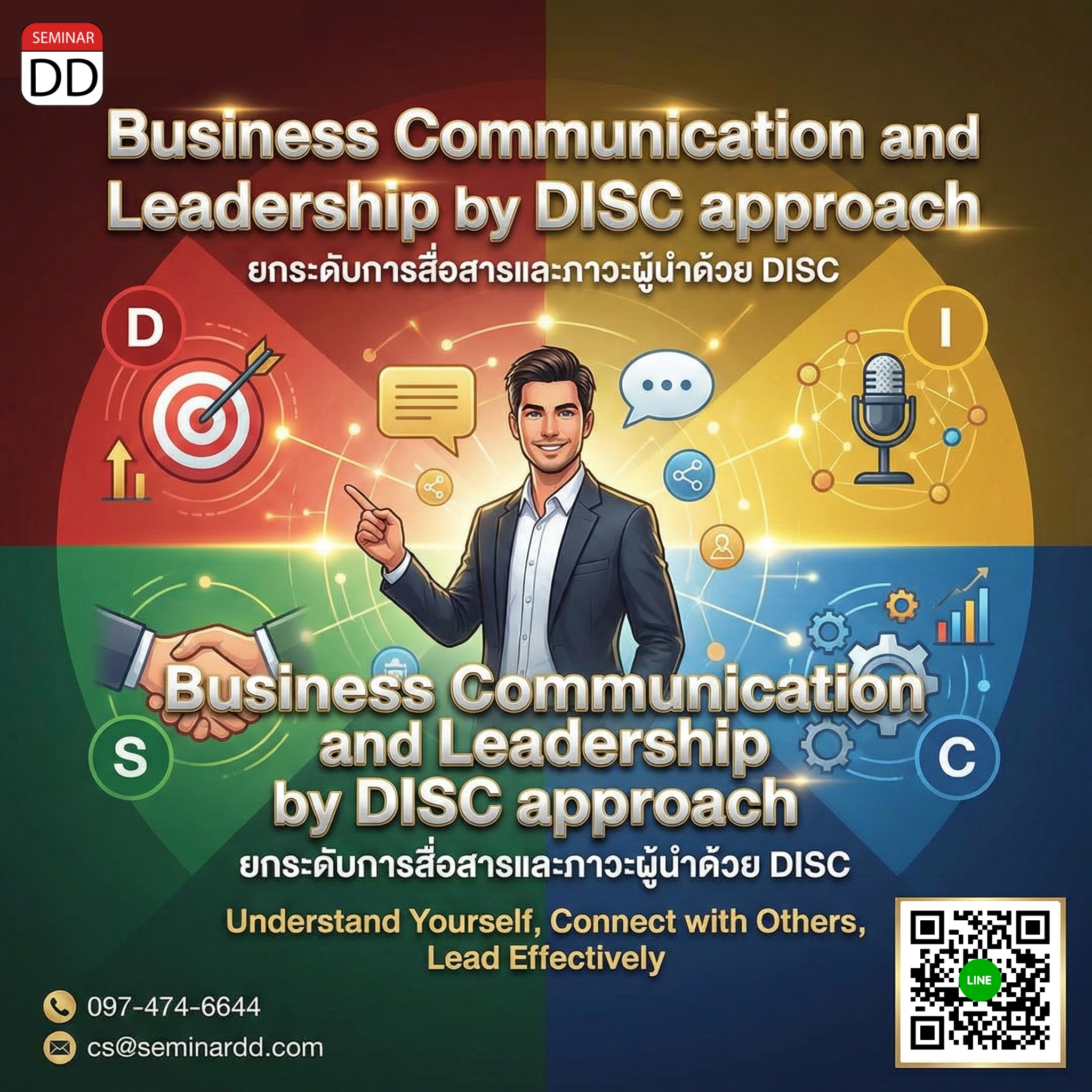 Business Communication and Leadership  by DISC approach
