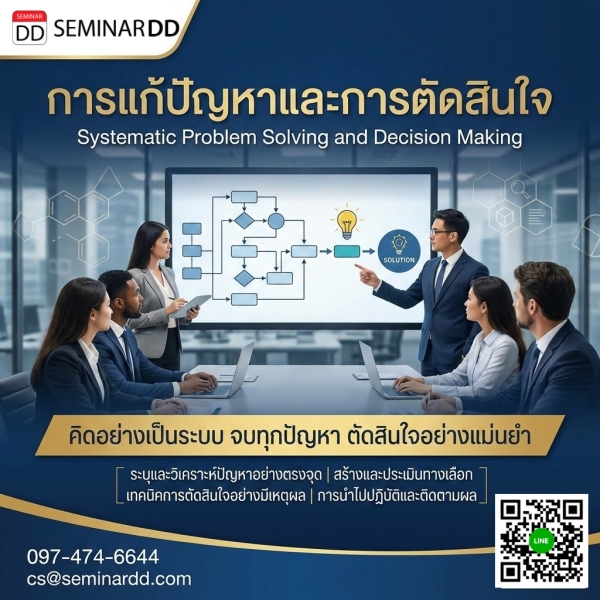 การแก้ปัญหาและการตัดสินใจ (Systematic Problem Solving and Decision Making)