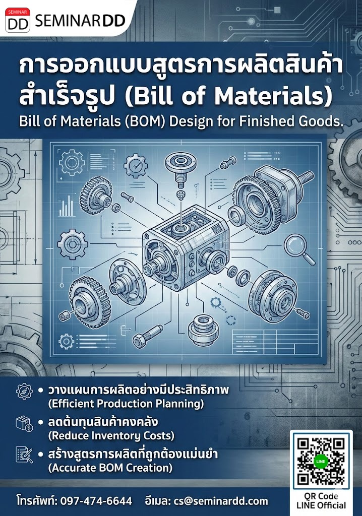 การออกแบบสูตรการผลิตสินค้าสำเร็จรูป (Bill of Materials)