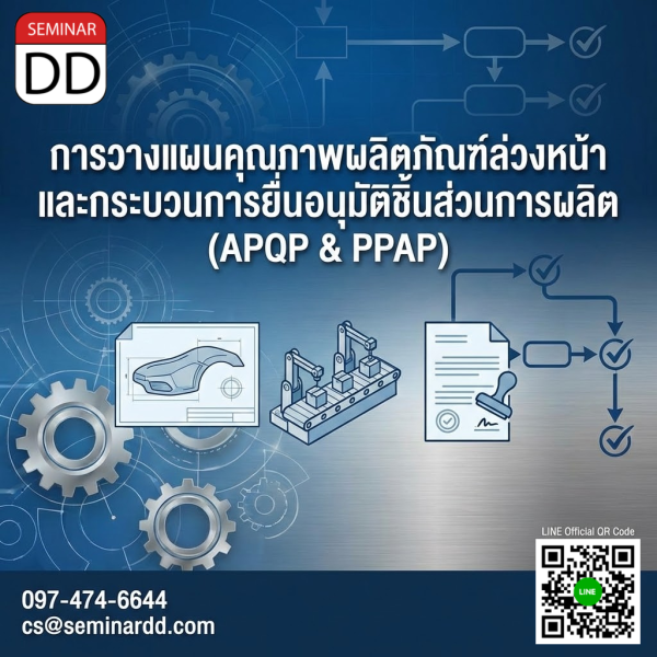 การวางแผนคุณภาพผลิตภัณฑ์ล่วงหน้าและกระบวนการยื่นอนุมัติชิ้นส่วนการผลิต (APQP & PPAP)