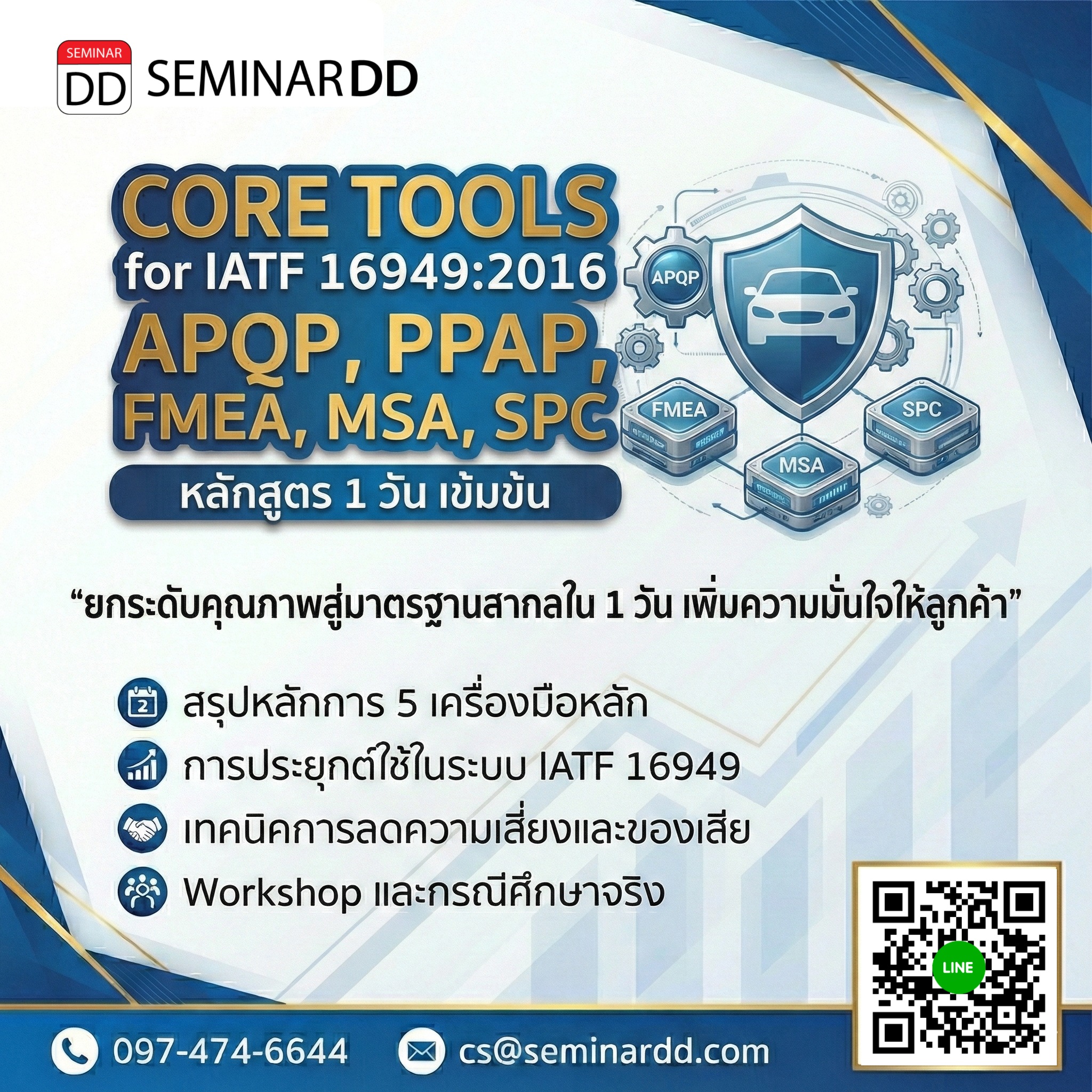 Core Tools (APQP, PPAP, FMEA, MSA, SPC) for IATF 16949:2016