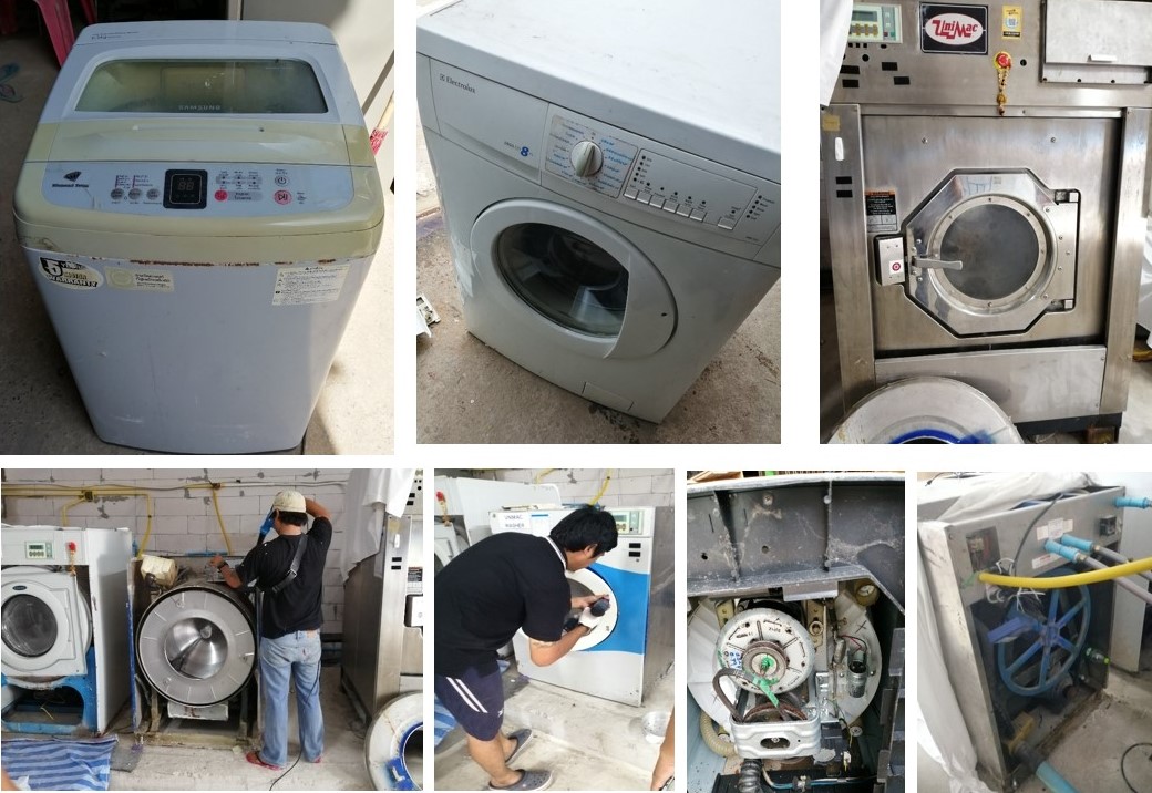 หลักสูตรอบรมช่างซ่อมเครื่องซักผ้าทั้งแบบ 2 ถัง, แบบฝาหน้า, แบบฝาบน, เครื่องซักผ้าหยอดเหรียญ