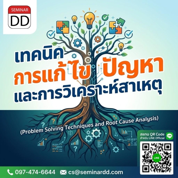 เทคนิคการแก้ไขปัญหาและการวิเคราะห์สาเหตุ (Problem Solving Techniques and Root Cause Analysis)