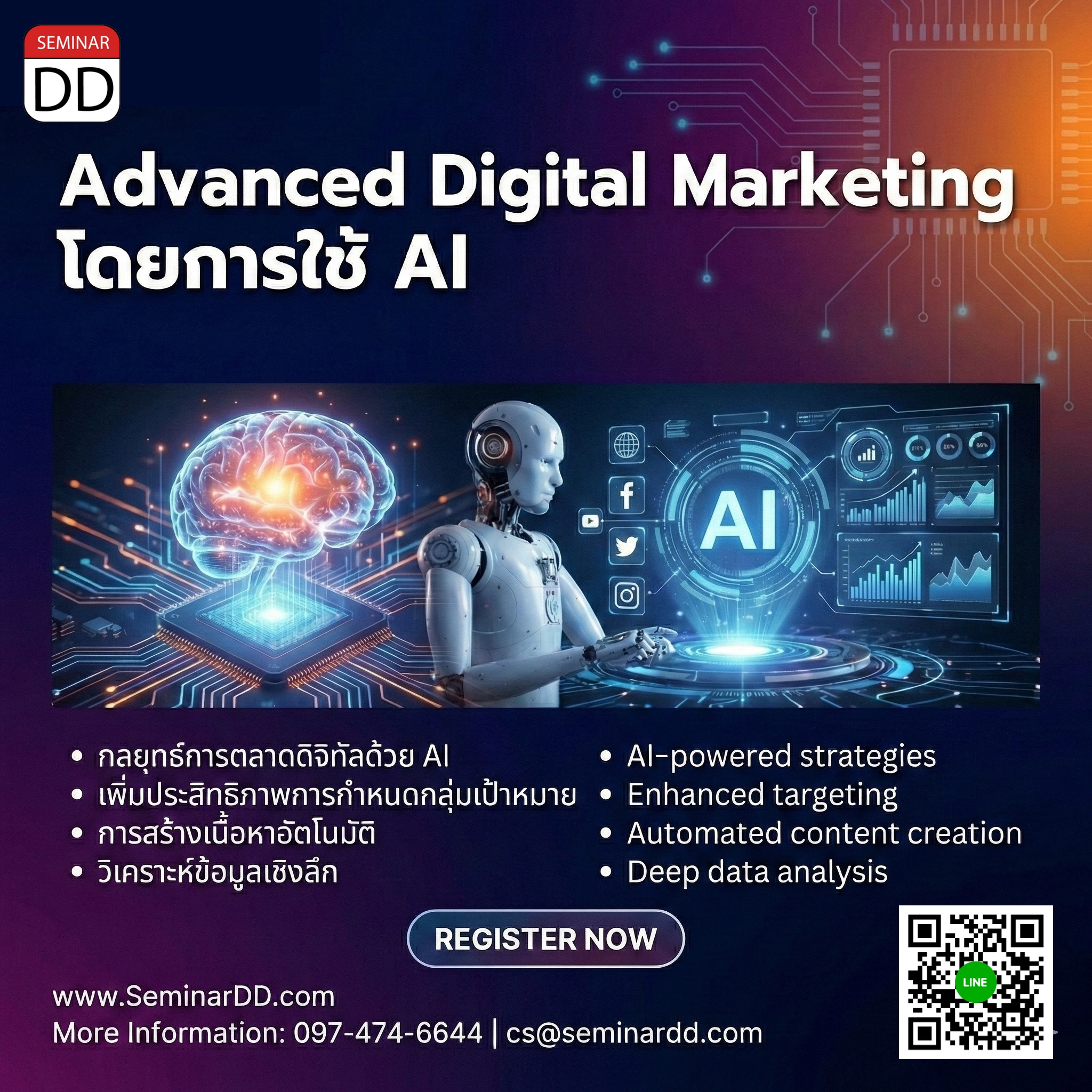 Advanced Digital Marketing โดยการใช้ AI