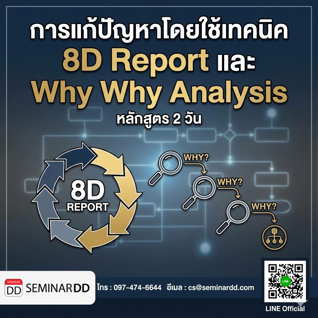 การแก้ปัญหาโดยใช้เทคนิค 8D Report และ Why Why Analysis