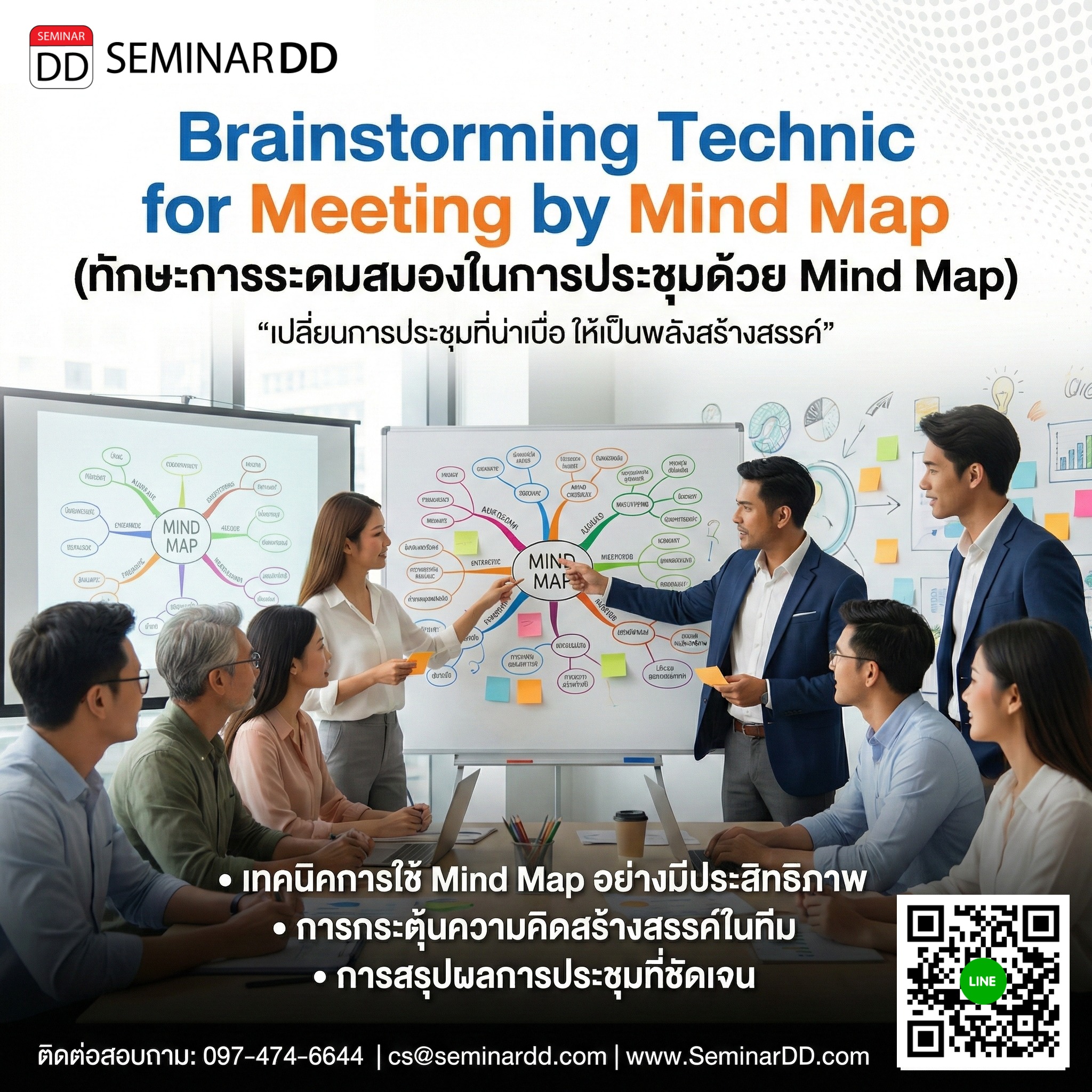 Brainstorming technic for meeting by my map
