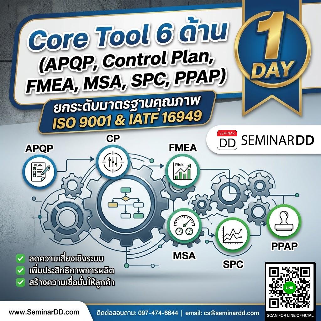 Core Tool (APQP, Control Plan, FMEA, MSA, SPC, PPAP)