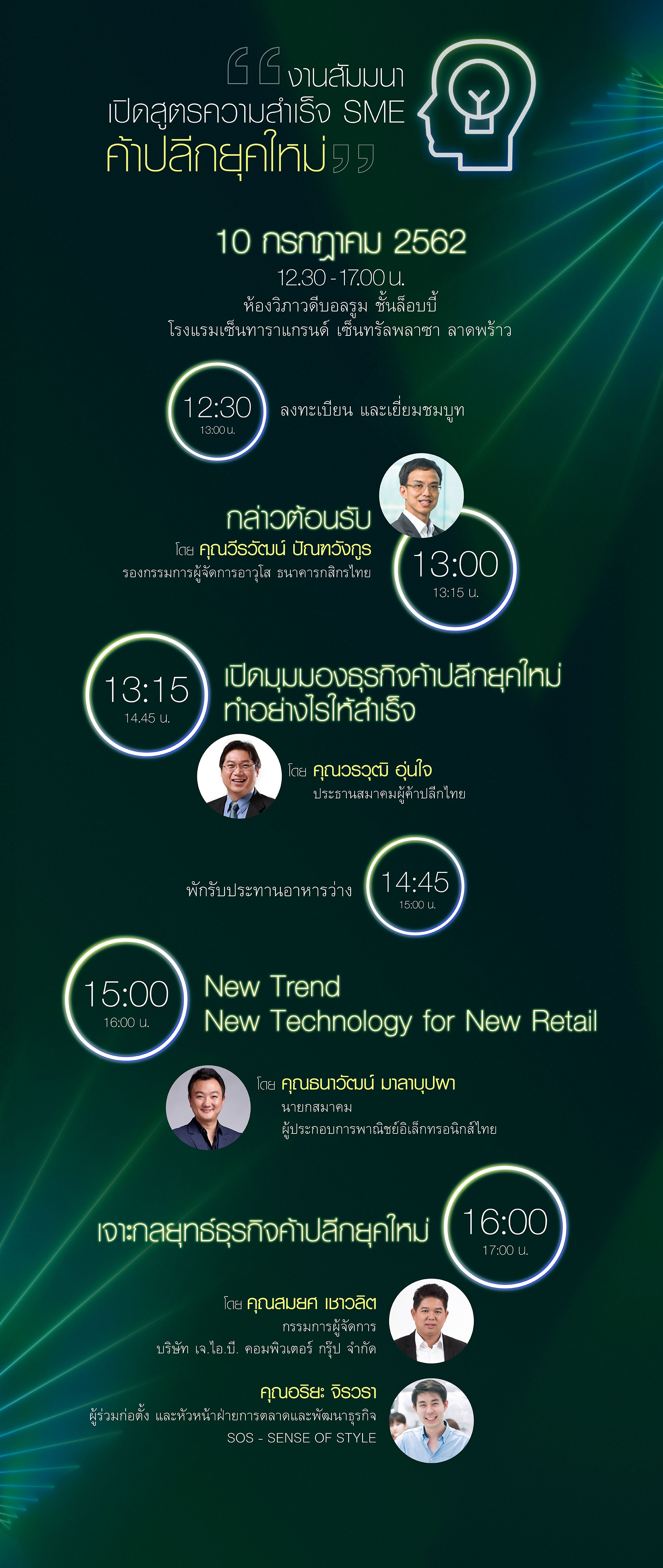 สัมมนาฟรี เปิดสูตรความสำเร็จ SME ค้าปลีกยุคใหม่