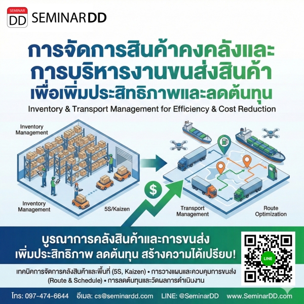 การจัดการสินค้าคงคลังและ การบริหารงานขนส่งสินค้าเพื่อเพิ่มประสิทธิภาพและลดต้นทุน