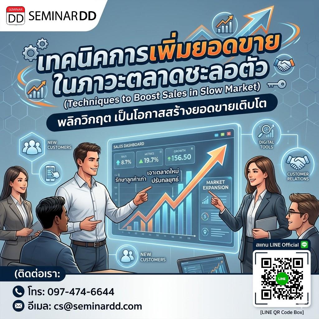 เทคนิคการเพิ่มยอดขายในภาวะตลาดชะลอตัว