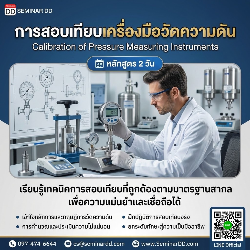 การสอบเทียบเครื่องมือวัดความดัน (Calibration of Pressure Measuring Instruments)