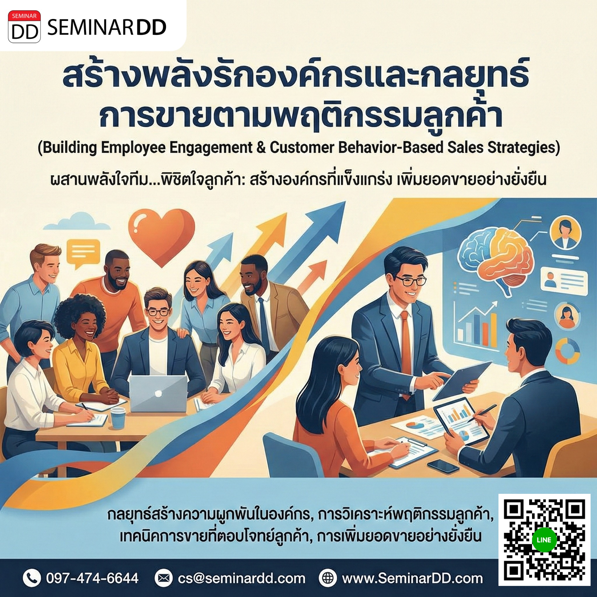 สร้างพลังรักองค์กรและกลยุทธ์การขายตามพฤติกรรมลูกค้า (Building Employee Engagement & Customer Behavior-Based Sales Strategies)
