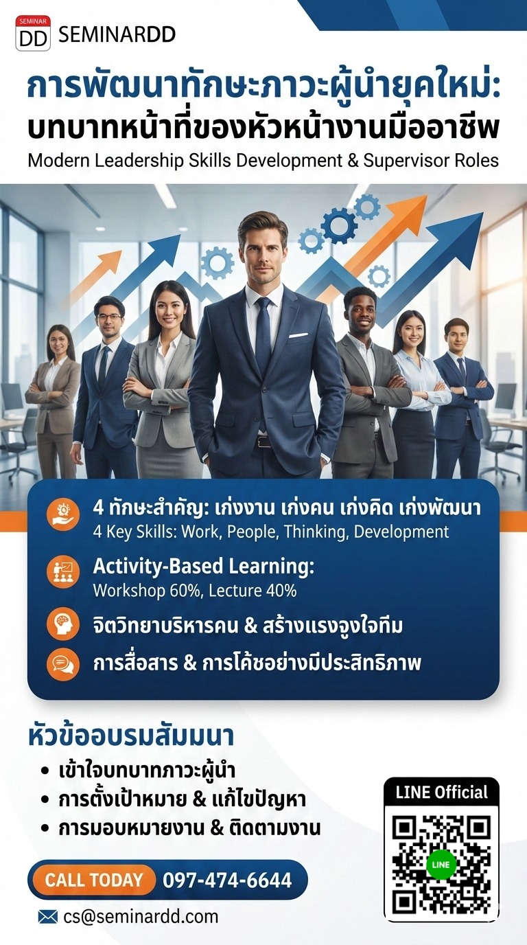 การพัฒนาทักษะภาวะผู้นำ / บทบาทหน้าที่ของหัวหน้างาน