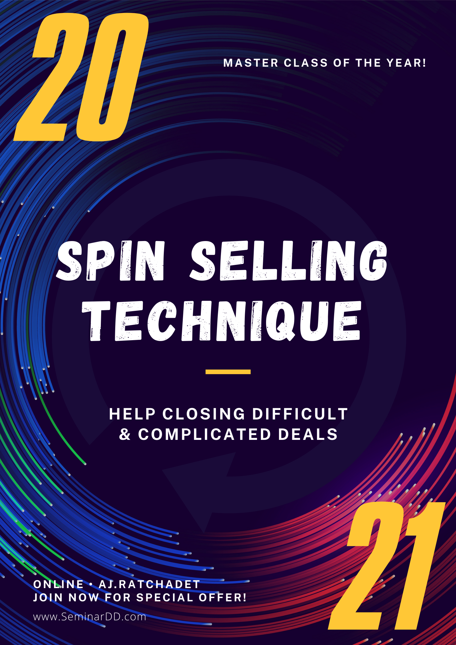 หลักสูตรอบรม ! เทคนิค SPIN Selling เพื่อปิดการขาย (SPIN Selling Technique to Close the Sales) - หลักสูตรเต็มวัน