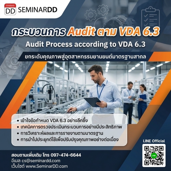 กระบวนการ Audit ตาม VDA 6.3