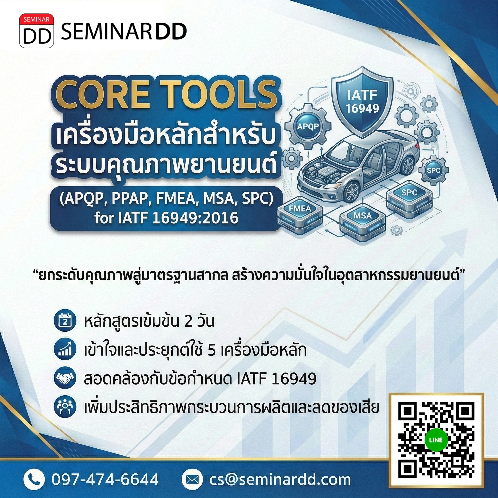 Core Tools (APQP, PPAP, FMEA, MSA, SPC) for IATF 16949:2016