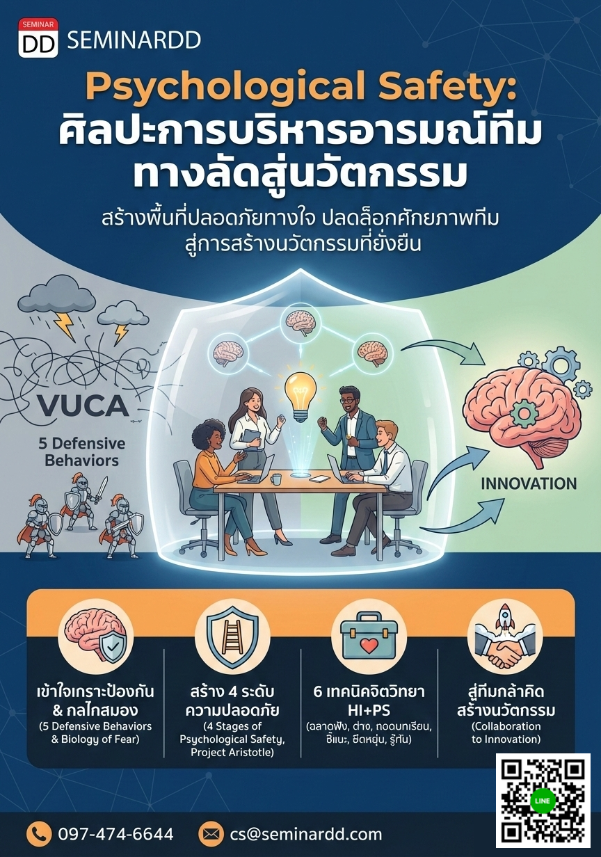 Psychological Safety: ศิลปะการบริหารอารมณ์ทีม ทางลัดสู่นวัตกรรม