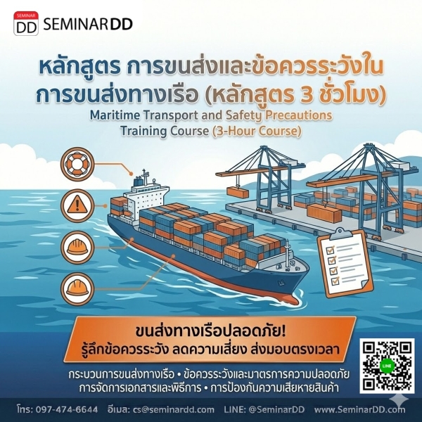 การขนส่งและข้อควรระวังในการขนส่งทางเรือ