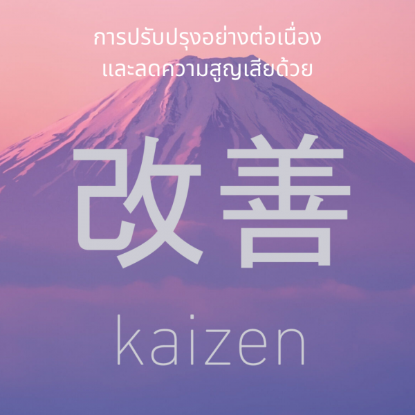 อบรมออนไลน์หลักสูตร การปรับปรุงอย่างต่อเนื่องและลดความสูญเสียด้วย KAIZEN  ( Continues improvement and Waste reduction by KAIZEN )